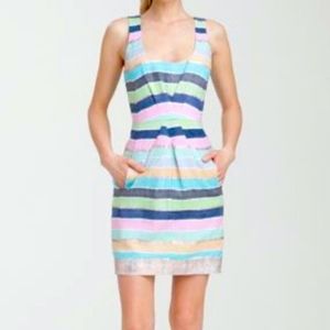 Tracy Reese Linen Striped Dress